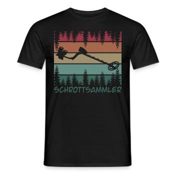 Sondeln Witz Metalldetektor Sondler - Männer T-Shirt - Schwarz - Vorne - AI Model Male 178 light (178cm)