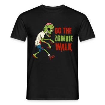 Do The Zombie Walk Horror Halloween Undead Corpse - Men's T-Shirt - black - Front - AI Model Male 178 light (178cm)