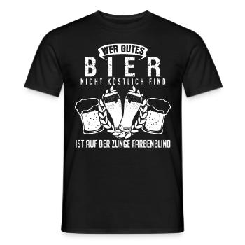 Bierbrauer Brauerei Hopfen Bier - Männer T-Shirt - Schwarz - Vorne - AI Model Male 178 light (178cm)