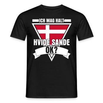 Hvide Sande Urlaub Ringkøbing Fjord - Männer T-Shirt - Schwarz - Vorne - AI Model Male 178 light (178cm)