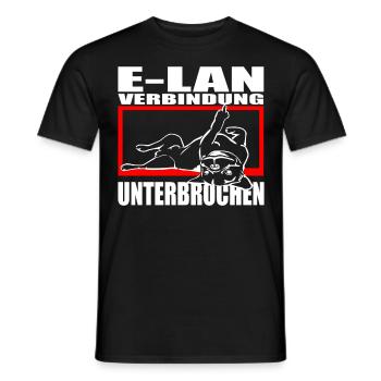 Hund Bulldogge Statement Spruch - E-LAN - Hund - Männer T-Shirt - Schwarz - Vorne - AI Model Male 178 light (178cm)