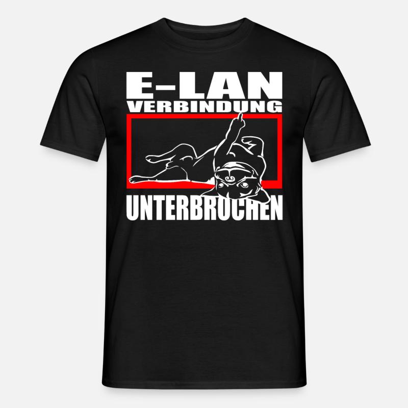 Hund Bulldogge Statement Spruch - E-LAN - Hund - Männer T-Shirt - Schwarz
