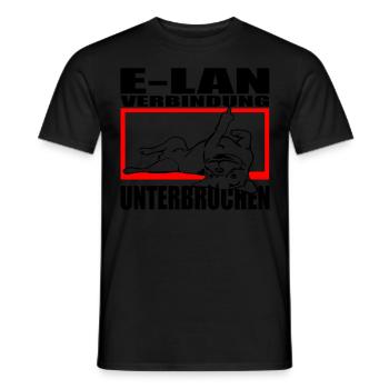 Hund Bulldogge Statement Spruch - E-LAN - Hund - Männer T-Shirt - Schwarz - Vorne - AI Model Male 178 light (178cm)