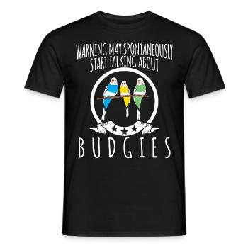 Budgerigar blague avec budgerigar - T-shirt homme - noir - Devant - AI Model Male 178 light (178cm)