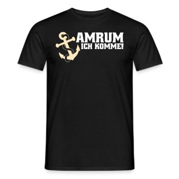 Amrum ich komme - Männer T-Shirt - Schwarz - Vorne - AI Model Male 178 light (178cm)