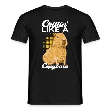 Capybara Wasserschwein - T-shirt homme - noir - Devant - AI Model Male 178 light (178cm)