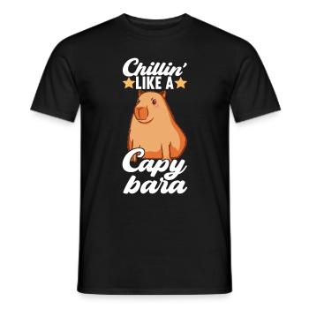 Capybara Wasserschwein - T-shirt homme - noir - Devant - AI Model Male 178 light (178cm)