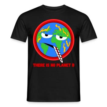 Changement climatique Il n’y a pas de planète B - T-shirt homme - noir - Devant - AI Model Male 178 light (178cm)