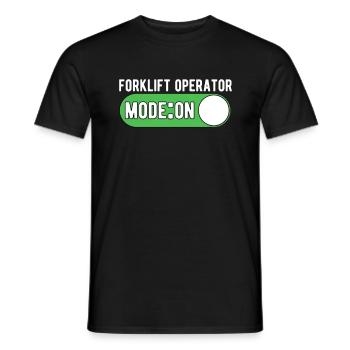 Staplerfahrer Gabelstapler Modus An - Männer T-Shirt - Schwarz - Vorne - AI Model Male 178 light (178cm)