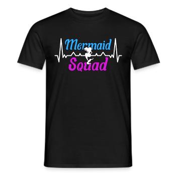 Escouade des sirènes Meerjungfrau - T-shirt homme - noir - Devant - AI Model Male 178 light (178cm)