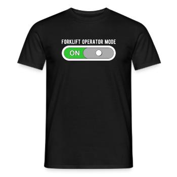 Staplerfahrer Gabelstapler Modus An - Männer T-Shirt - Schwarz - Vorne - AI Model Male 178 light (178cm)