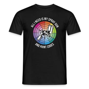 Autolackierer Fahrzeuglackierer Lackierer - Männer T-Shirt - Schwarz - Vorne - AI Model Male 178 light (178cm)
