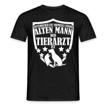 Tierarzt Tierärztin Tierarztpraxis - Männer T-Shirt - Schwarz - Vorne - AI Model Male 178 light (178cm)