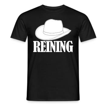 Reining Riding Riders Western Riding - T-shirt homme - noir - Devant - AI Model Male 178 light (178cm)