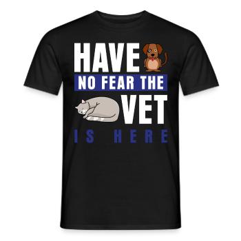 Veterinarian Veterinary Veterinary Practice - Men's T-Shirt - black - Front - AI Model Male 178 light (178cm)