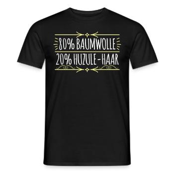 Huzule Haare Reiter Pferd - Männer T-Shirt - Schwarz - Vorne - AI Model Male 178 light (178cm)