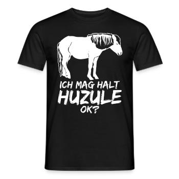 Huzule Pferd Reiter Reiten - Männer T-Shirt - Schwarz - Vorne - AI Model Male 178 light (178cm)