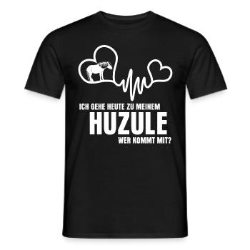 Huzule Reiter Pferd - Männer T-Shirt - Schwarz - Vorne - AI Model Male 178 light (178cm)