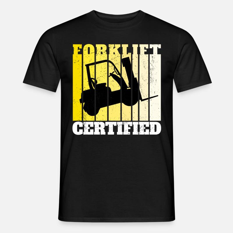 Gabelstaplerfahrer Staplerfahrer Forklift - Männer T-Shirt - Schwarz