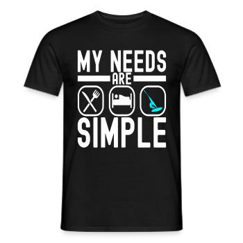 Windsurf Windsurf - Camiseta hombre - negro - delante - AI Model Male 178 light (178cm)