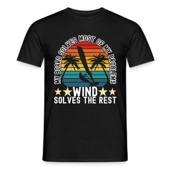 Windsurf Windsurf - Camiseta hombre - negro - delante - AI Model Male 178 light (178cm)