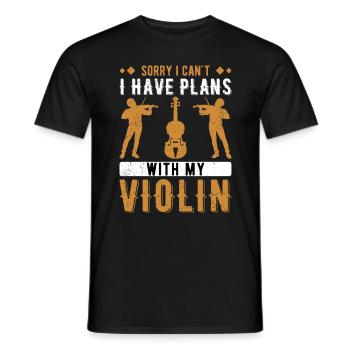 Violoniste Violoniste Violoniste - T-shirt homme - noir - Devant - AI Model Male 178 light (178cm)