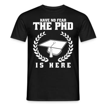 Thèse de doctorat PhD Doktorhut - T-shirt homme - noir - Devant - AI Model Male 178 light (178cm)