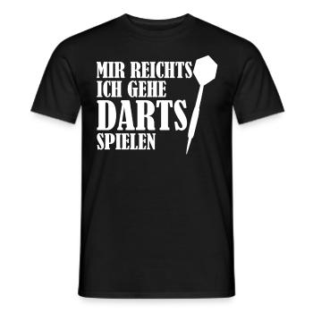 Darts Dartpfeil Dartscheibe Dartspieler - Männer T-Shirt - Schwarz - Vorne - AI Model Male 178 light (178cm)