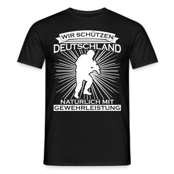 Panzergrenadier Feldjäger Soldat - Männer T-Shirt - Schwarz - Vorne - AI Model Male 178 light (178cm)