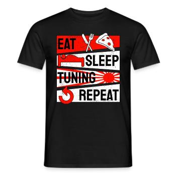 Auto Tuning Tuner Screwdriver Mechanic - Men's T-Shirt - black - Front - AI Model Male 178 light (178cm)