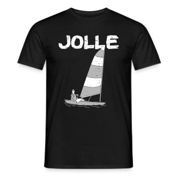 Jolle Jollen Jollensegeln Segler Segeln Kapitän - Männer T-Shirt - Schwarz - Vorne - AI Model Male 178 light (178cm)