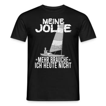 Jolle Jollen Jollensegeln Segler Segeln Kapitän - Männer T-Shirt - Schwarz - Vorne - AI Model Male 178 light (178cm)