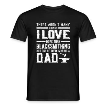 Forge Father's Day | Blacksmith Craftsman Gifts - Men's T-Shirt - black - Front - AI Model Male 178 light (178cm)