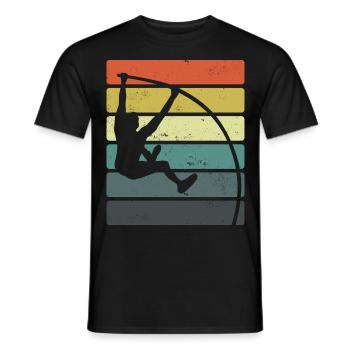 Stabhochsprung | Stabhochspringer Sport Geschenke - Männer T-Shirt - Schwarz - Vorne - AI Model Male 178 light (178cm)