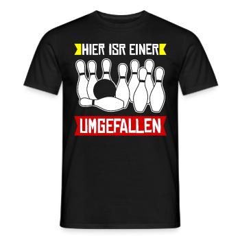Kegeln Bowling Kegler Kegelverein - Männer T-Shirt - Schwarz - Vorne - AI Model Male 178 light (178cm)