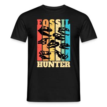 Fossil Hunter Paläontologie Paläontologe - Männer T-Shirt - Schwarz - Vorne - AI Model Male 178 light (178cm)