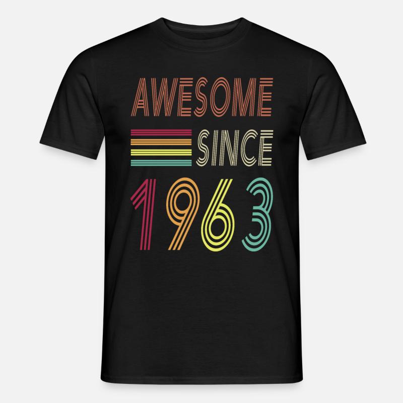 Awesome since 1963 - Männer T-Shirt - Schwarz