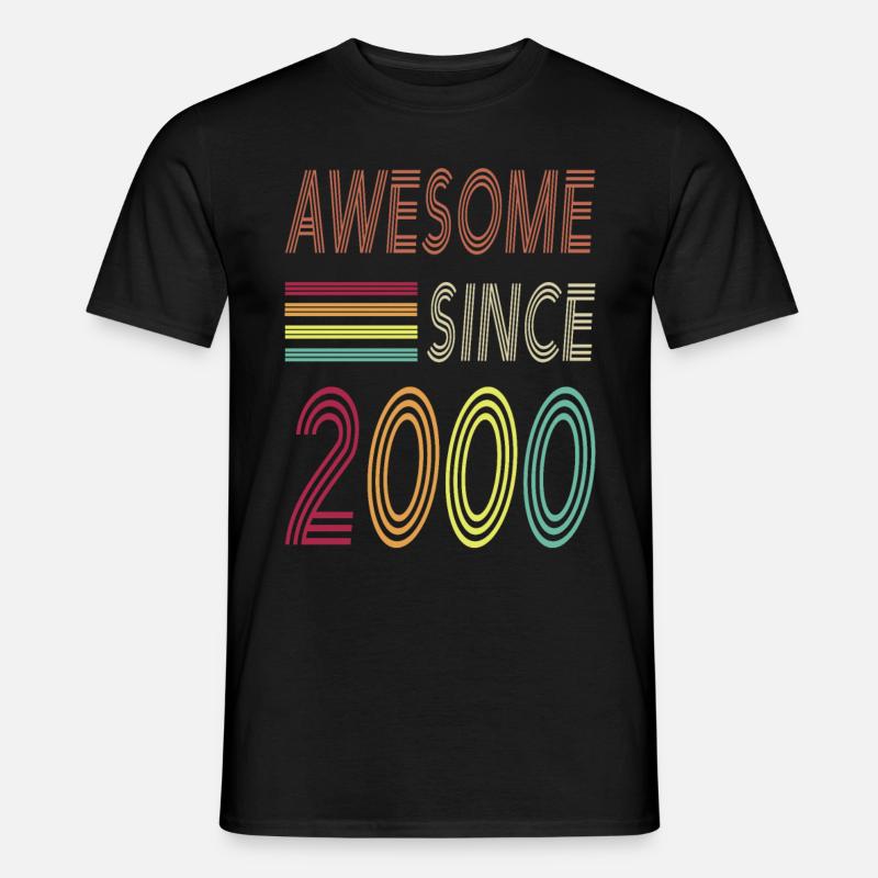 Awesome since 2000 - Men's T-shirt - black