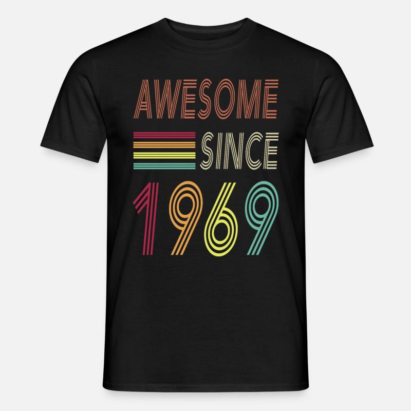 Awesome since 1969 - Männer T-Shirt - Schwarz