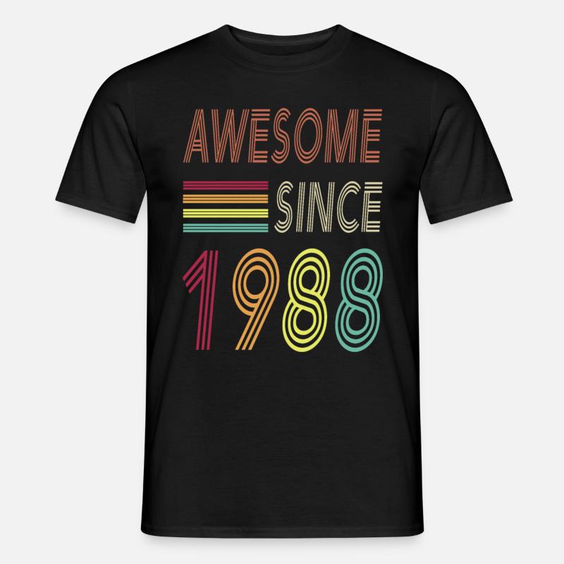 Awesome since 1988 - Männer T-Shirt - Schwarz