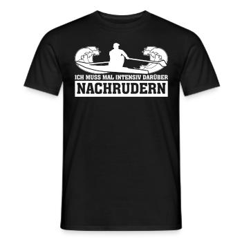 Rudern Ruderer Kanu Kajak Rudersport - Männer T-Shirt - Schwarz - Vorne - AI Model Male 178 light (178cm)