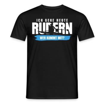 Rudern Kanu Kajak Ruderer Rudersport - Männer T-Shirt - Schwarz - Vorne - AI Model Male 178 light (178cm)