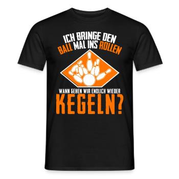 Kegeln Kegler Kegel Humor Kegelverein - Männer T-Shirt - Schwarz - Vorne - AI Model Male 178 light (178cm)