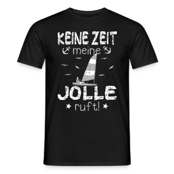 Jolle Jollen Jollensegeln Segler Segeln Kapitän - Männer T-Shirt - Schwarz - Vorne - AI Model Male 178 light (178cm)