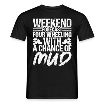 Quad Bike Quadfahrer - Männer T-Shirt - Schwarz - Vorne - AI Model Male 178 light (178cm)