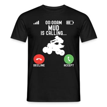 Quad Bike Quadfahrer - Männer T-Shirt - Schwarz - Vorne - AI Model Male 178 light (178cm)