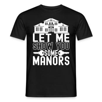Marqueur immobilier Markler Immobilien - T-shirt homme - noir - Devant - AI Model Male 178 light (178cm)