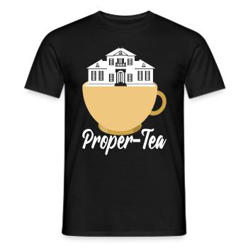Marqueur immobilier Markler Immobilien - T-shirt homme - noir - Devant - AI Model Male 178 light (178cm)
