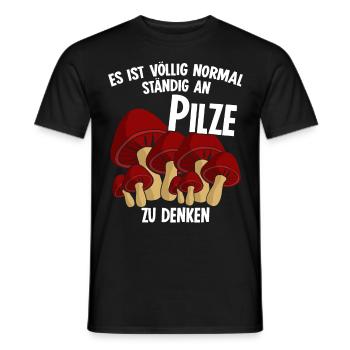 Pilzsammler Pilz Pilze Pilzsucher - Männer T-Shirt - Schwarz - Vorne - AI Model Male 178 light (178cm)