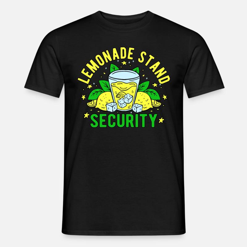 Limonadenverkäufer Lemonade Stand Security - Männer T-Shirt - Schwarz